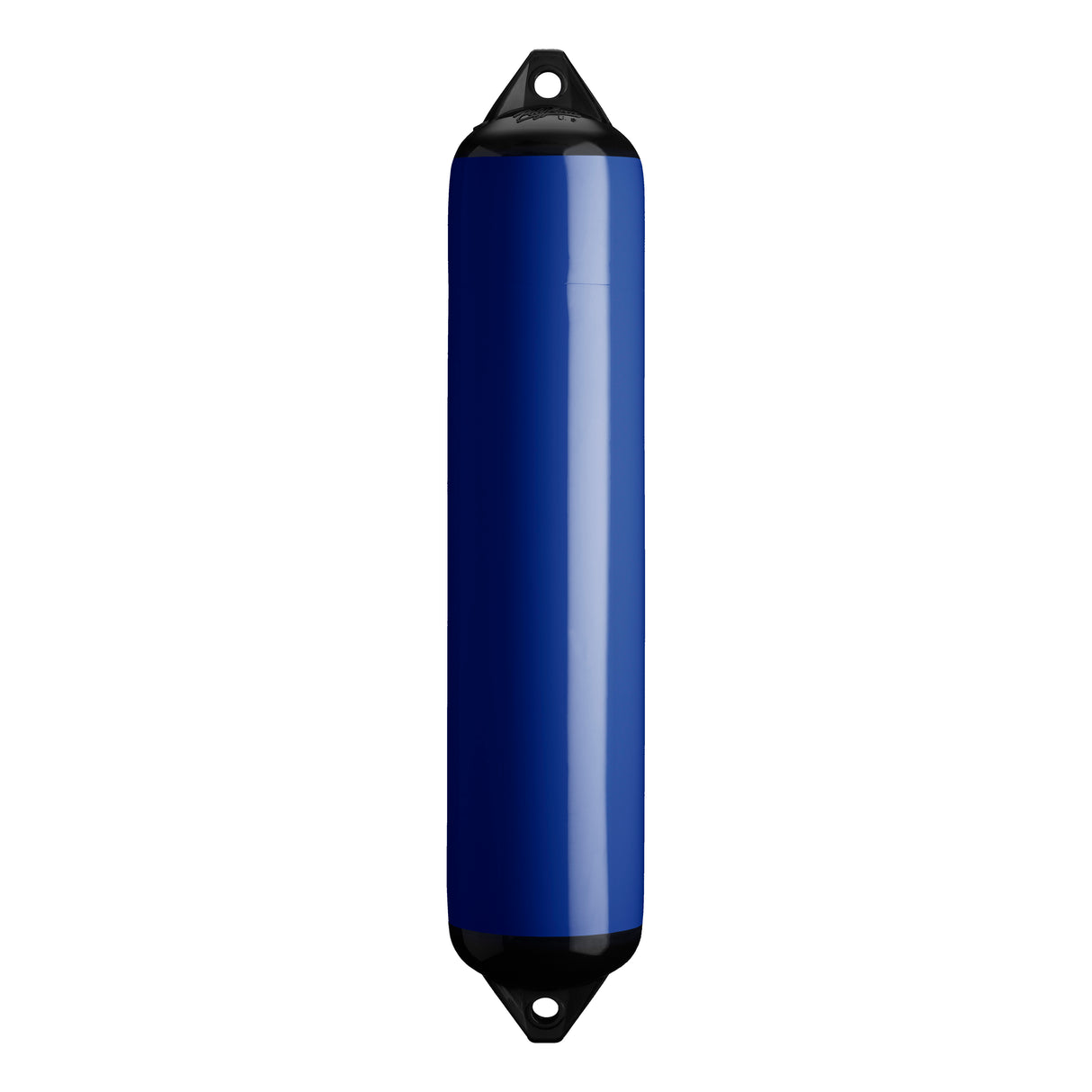Cobalt Blue boat fender with Black-Top, Polyform F-4