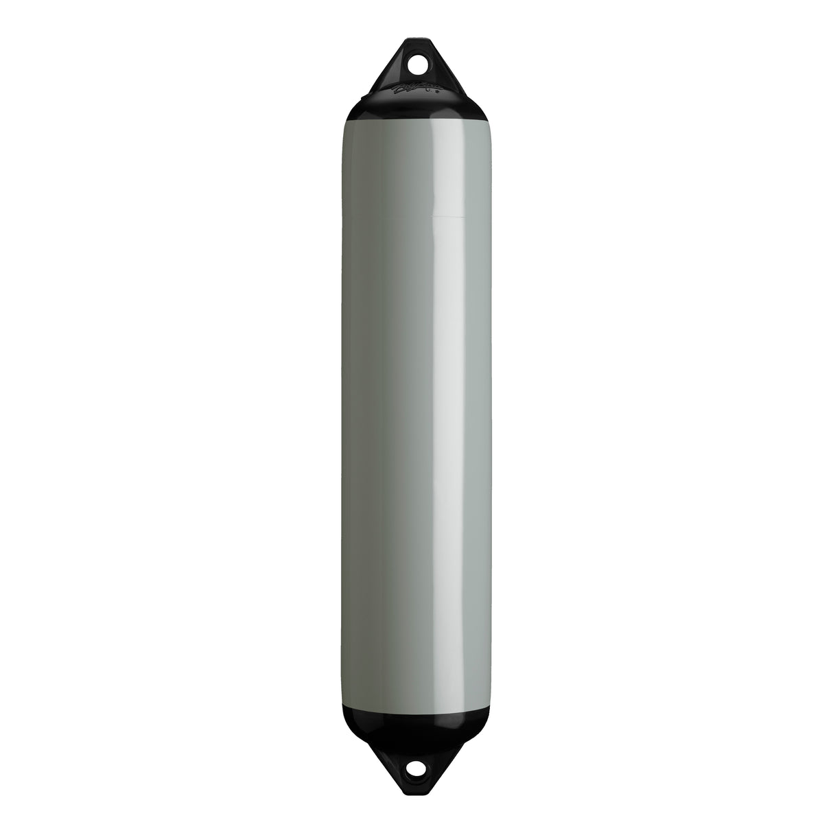 Grey boat fender with Black-Top, Polyform F-4