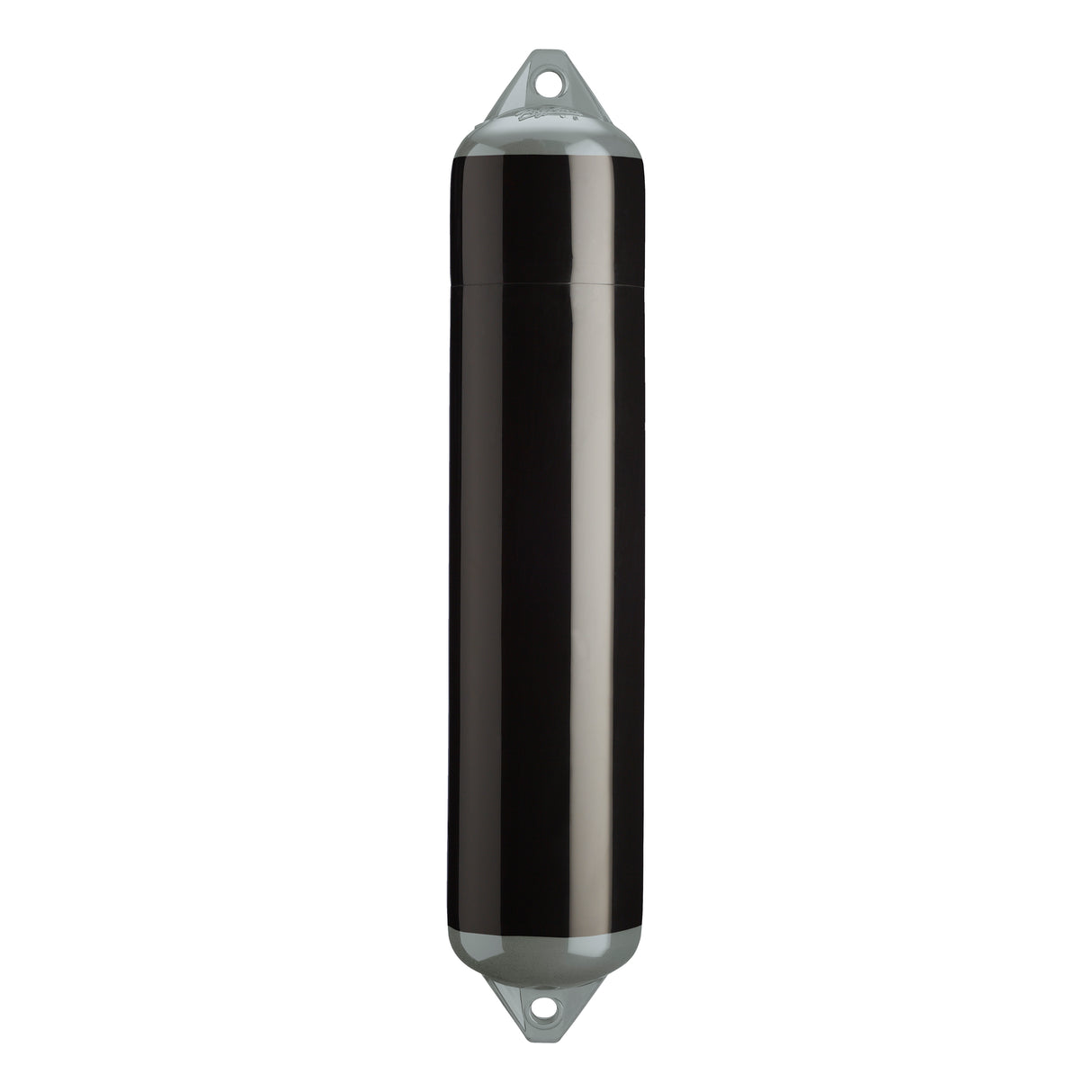 Black boat fender with Grey-Top, Polyform F-4