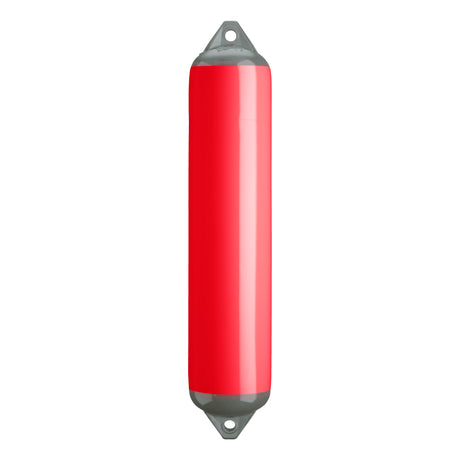Red boat fender with Grey-Top, Polyform F-4