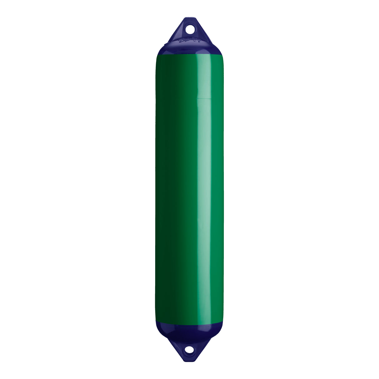 Forest Green boat fender with Navy-Top, Polyform F-4