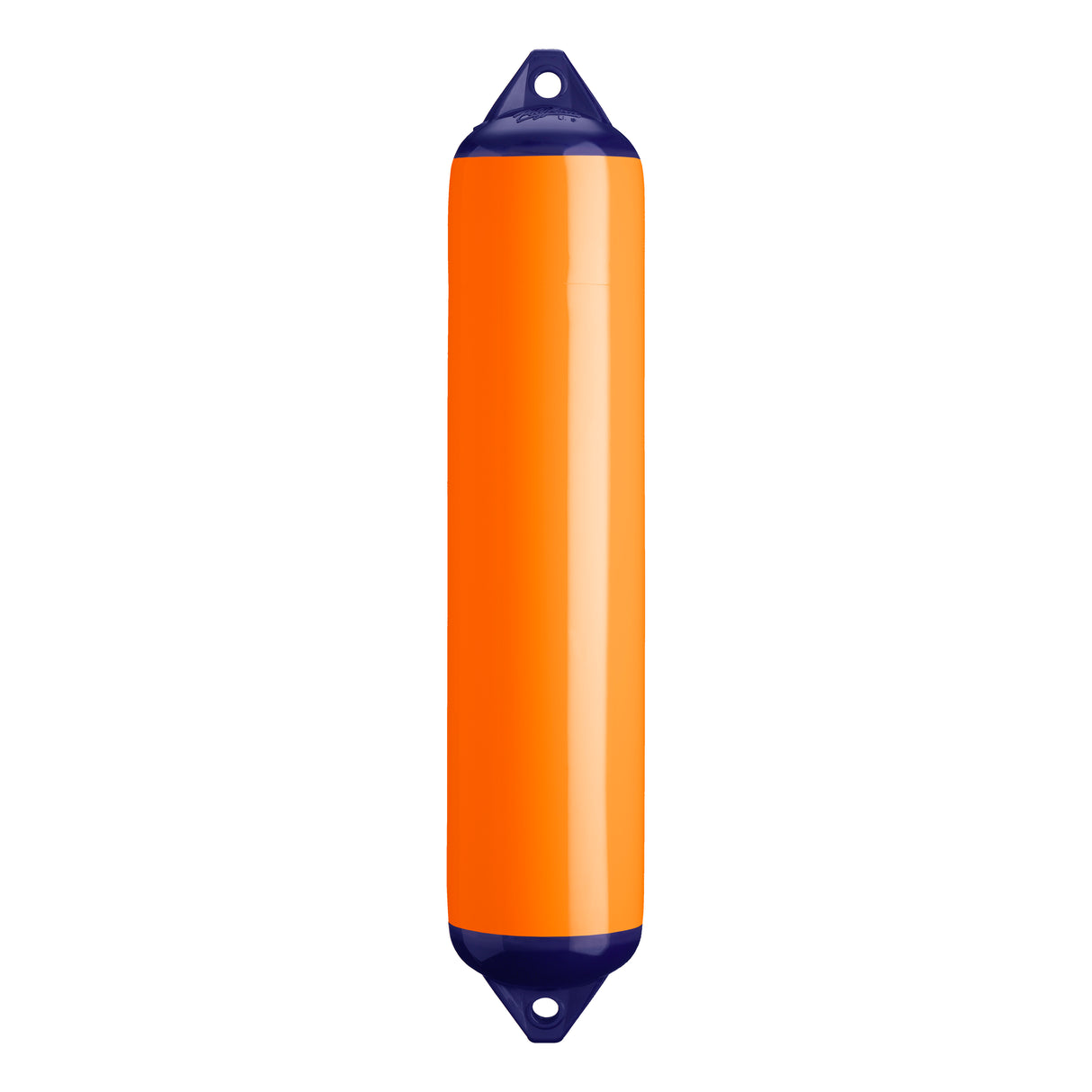Orange boat fender with Navy-Top, Polyform F-4