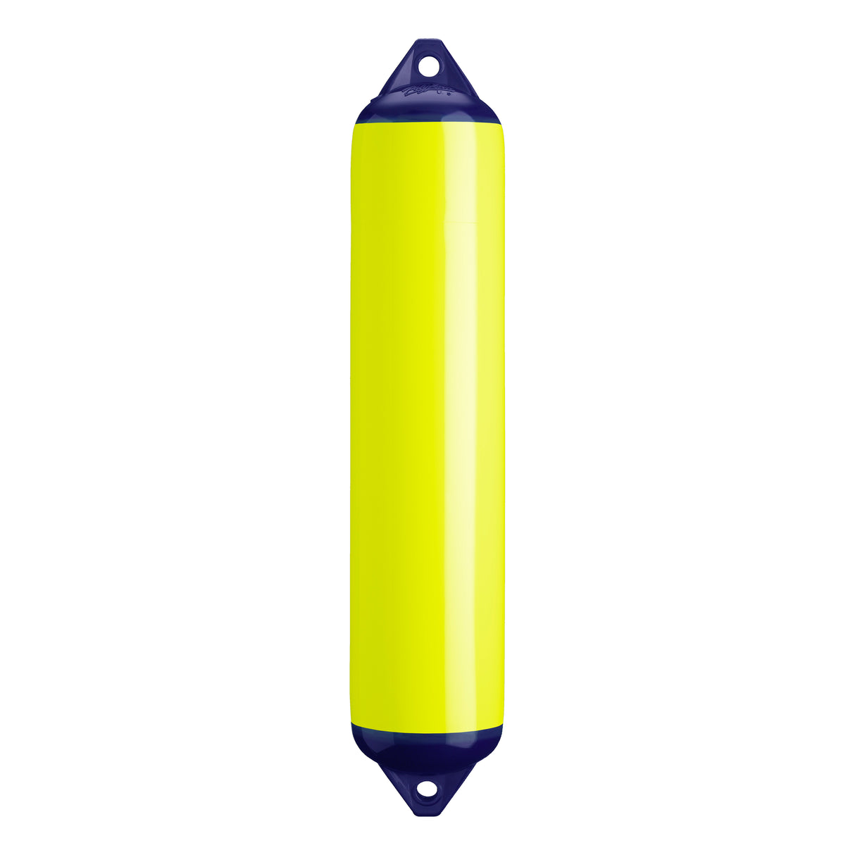 Saturn Yellow boat fender with Navy-Top, Polyform F-4