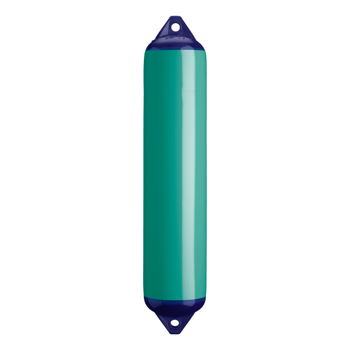 Teal boat fender with Navy-Top, Polyform F-4