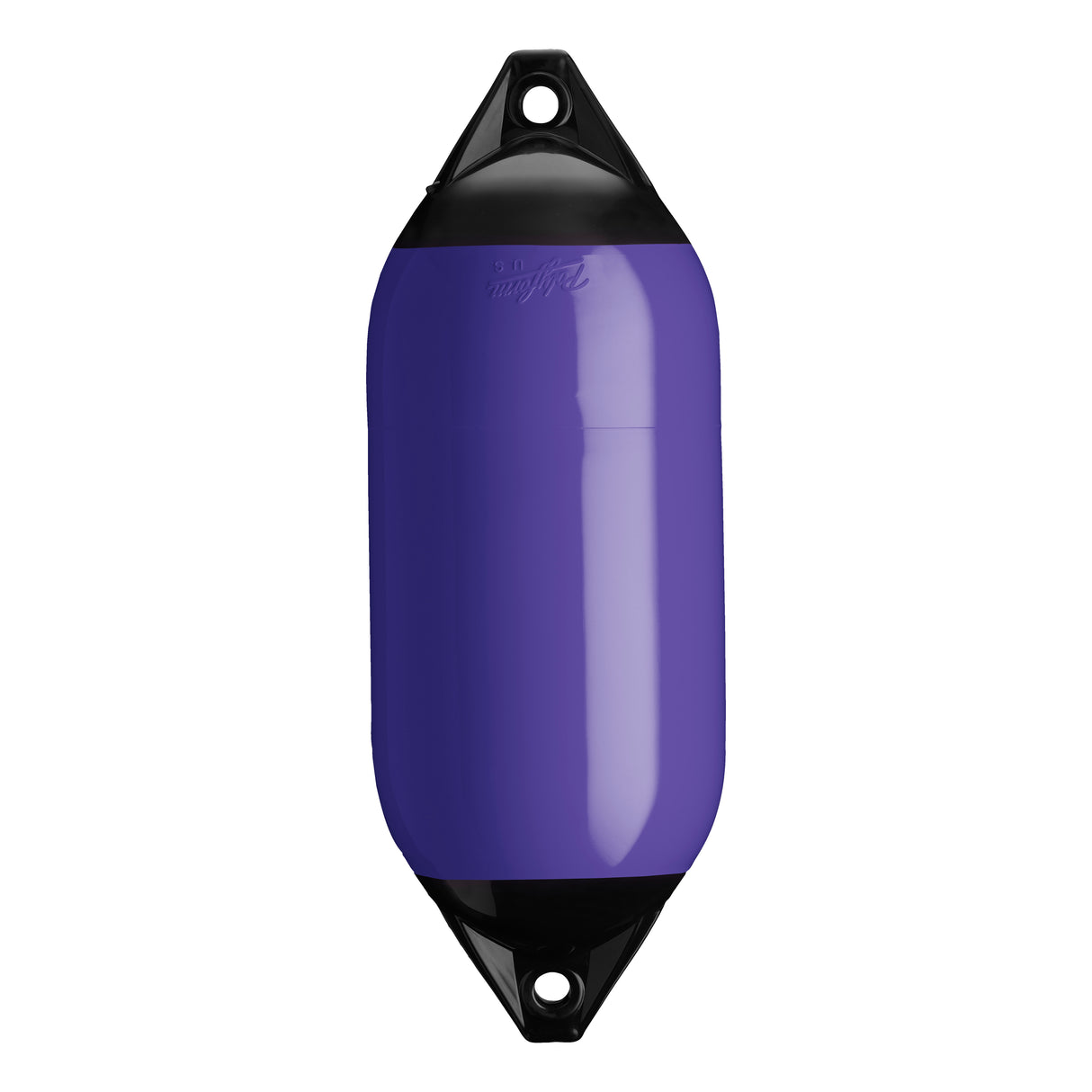 Purple boat fender with Black-Top, Polyform F-5