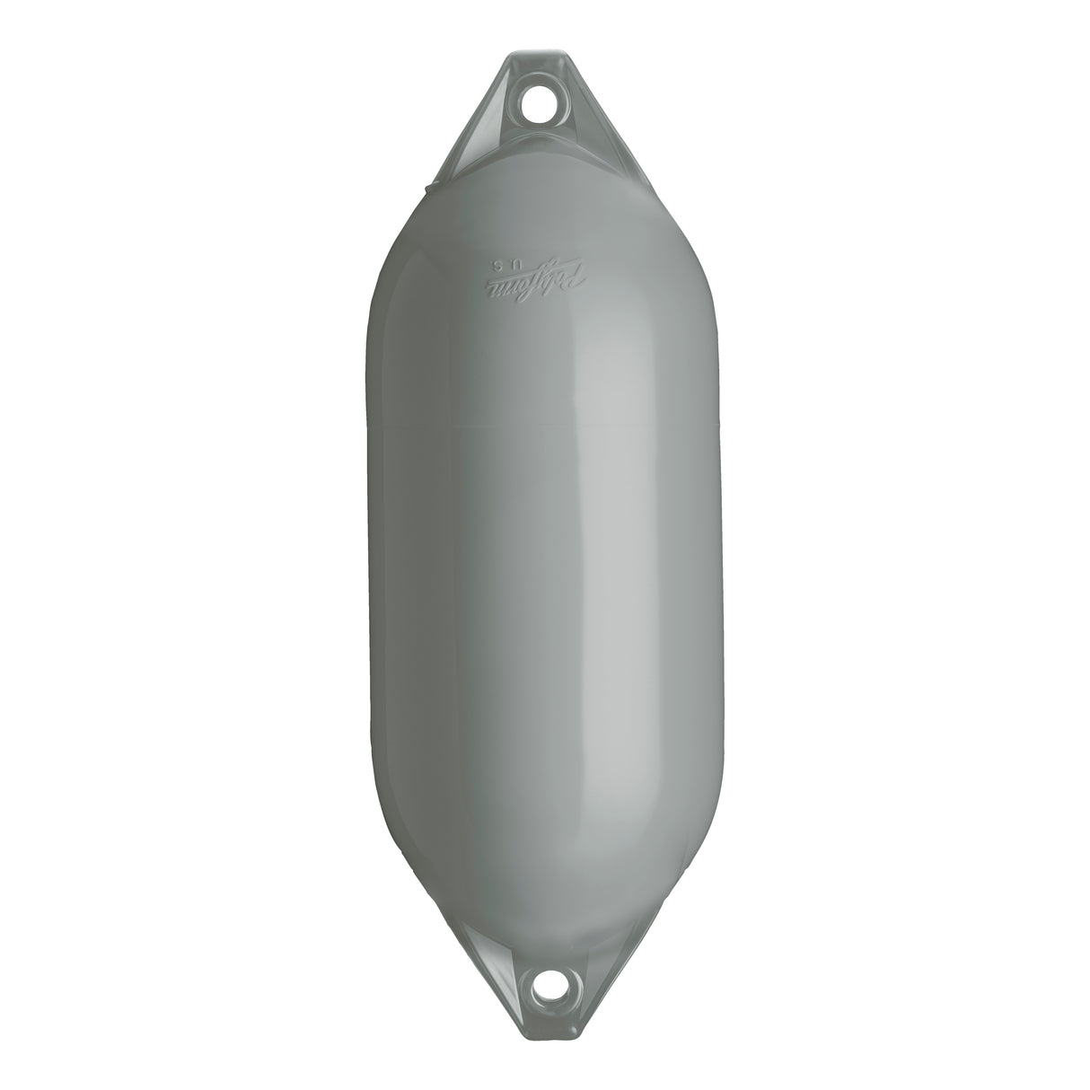 Grey boat fender with Grey-Top, Polyform F-5