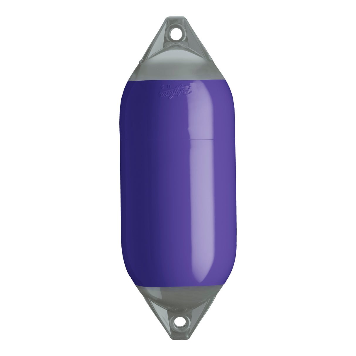Purple boat fender with Grey-Top, Polyform F-5