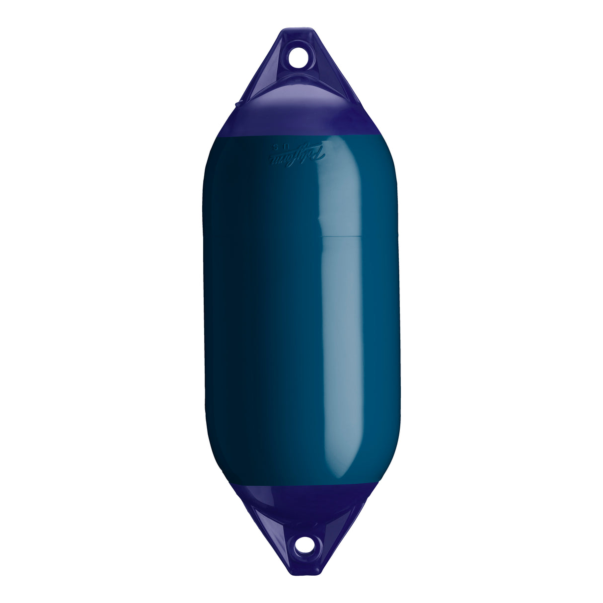 Catalina Blue boat fender with Navy-Top, Polyform F-5