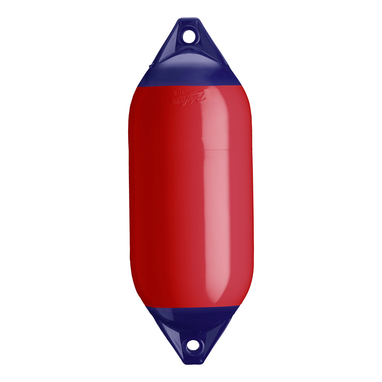 Classic Red boat fender with Navy-Top, Polyform F-5