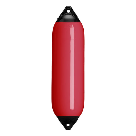 Classic Red boat fender with Black-Top, Polyform F-6