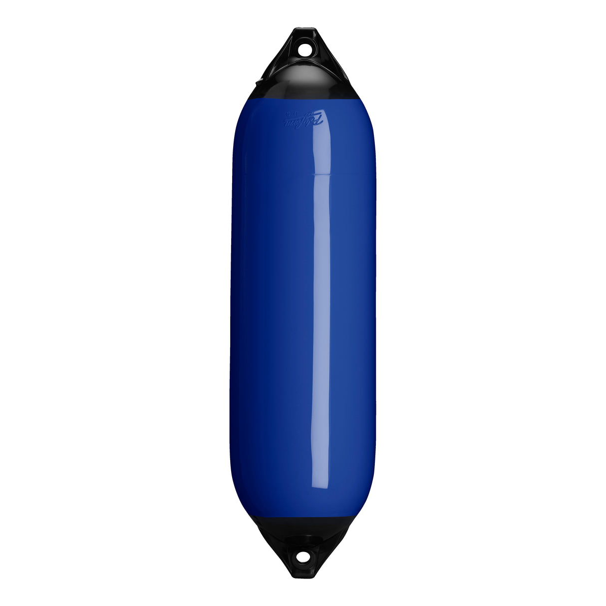 Cobalt Blue boat fender with Black-Top, Polyform F-6