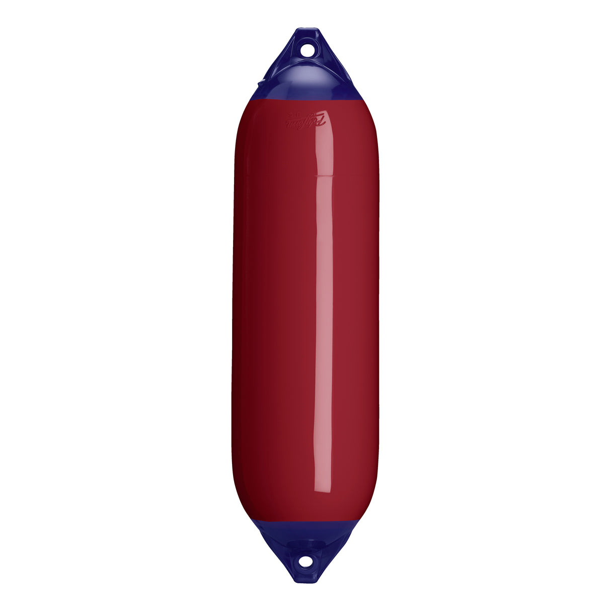 Burgundy boat fender with Navy-Top, Polyform F-6