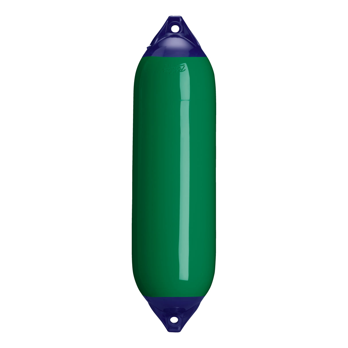 Forest Green boat fender with Navy-Top, Polyform F-6