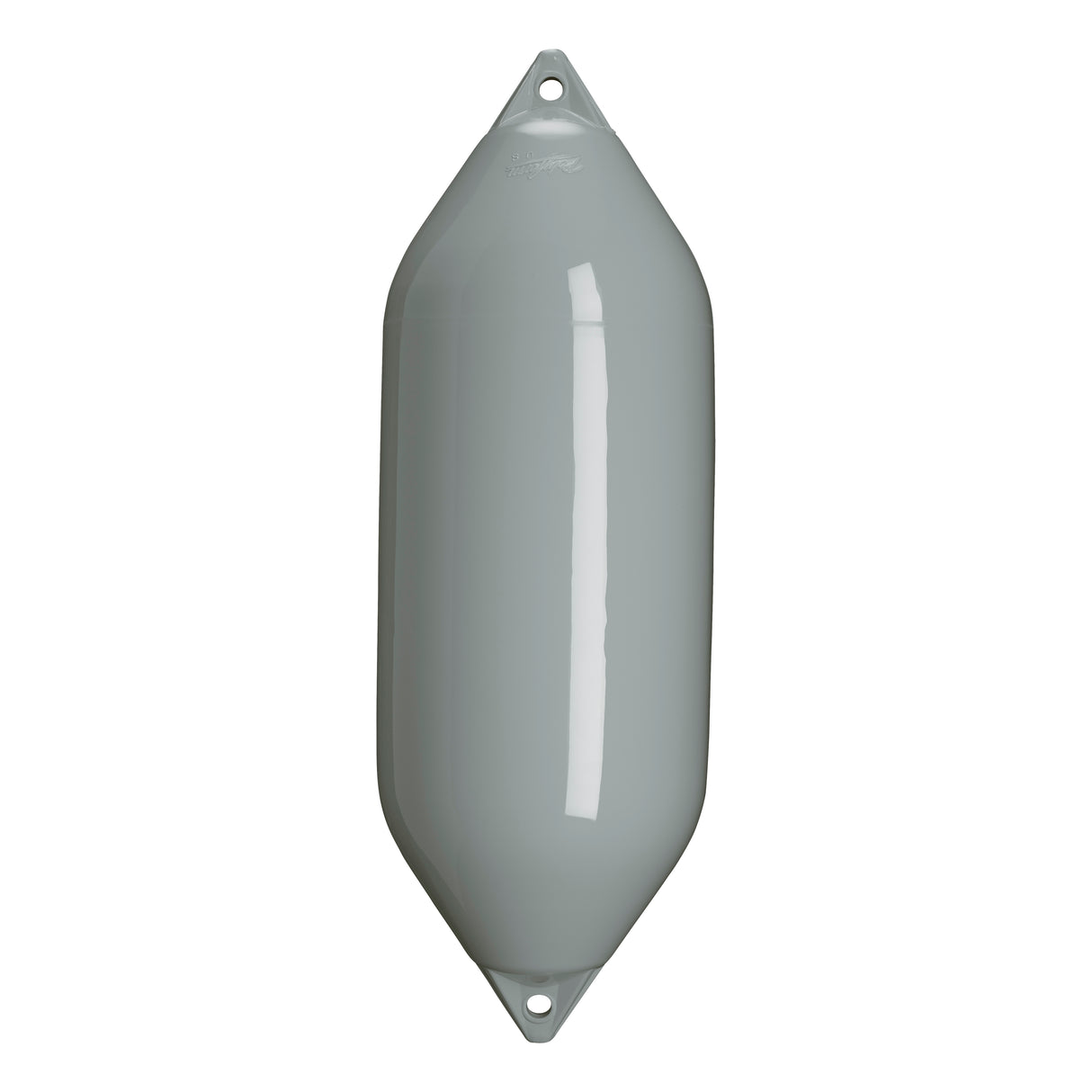 Grey boat fender with Grey-Top, Polyform F-7