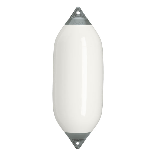 White boat fender with Grey-Top, Polyform F-7