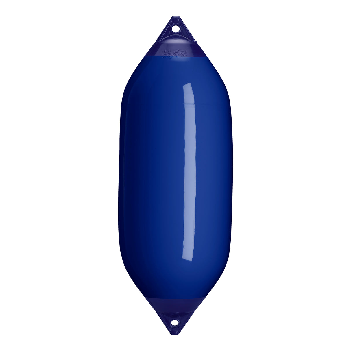 Cobalt Blue boat fender with Navy-Top, Polyform F-7