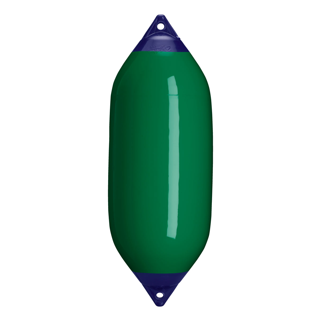 Forest Green boat fender with Navy-Top, Polyform F-7