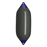 Graphite boat fender with Navy-Top, Polyform F-7 
