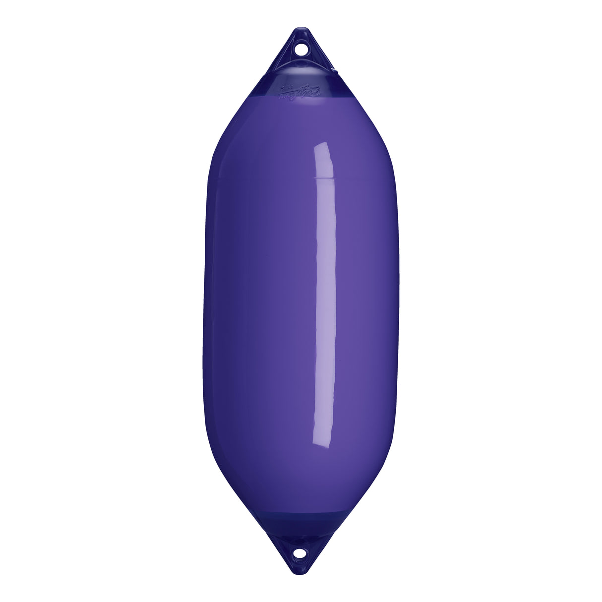 Purple boat fender with Navy-Top, Polyform F-7