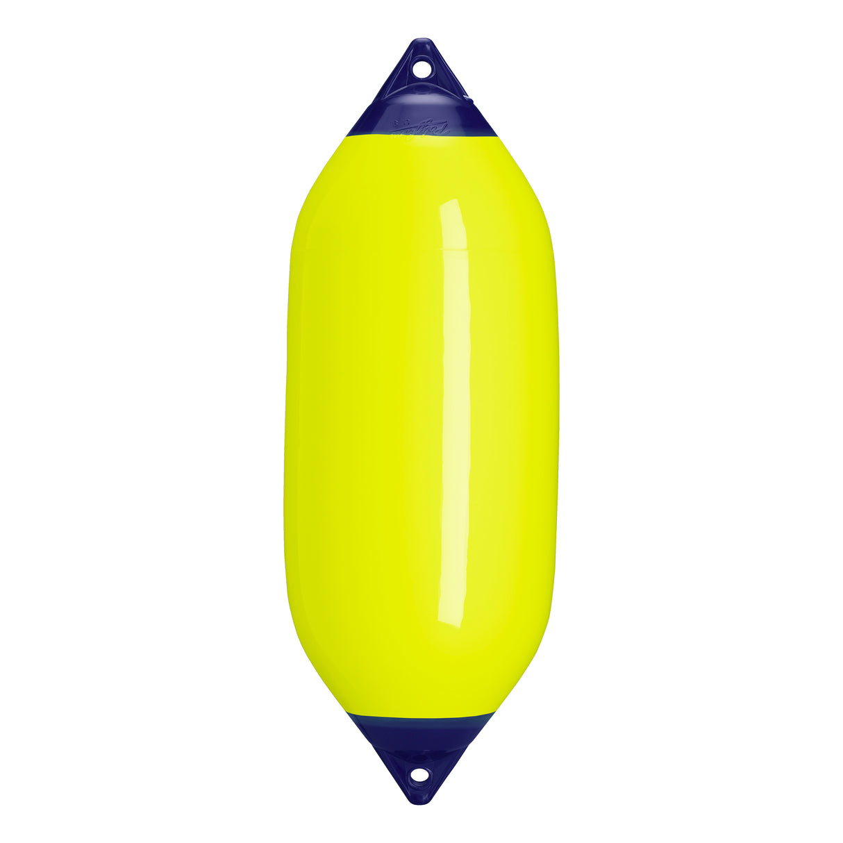 Saturn Yellow boat fender with Navy-Top, Polyform F-7