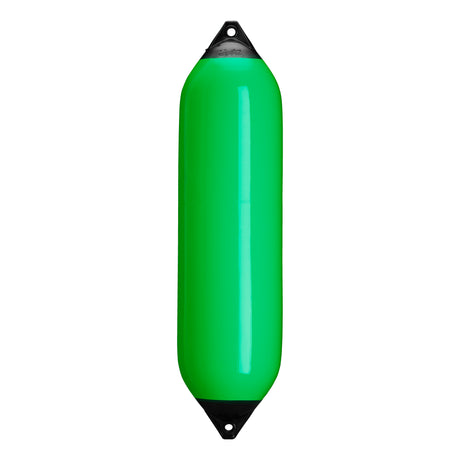 Green boat fender with Navy-Top, Polyform F-8