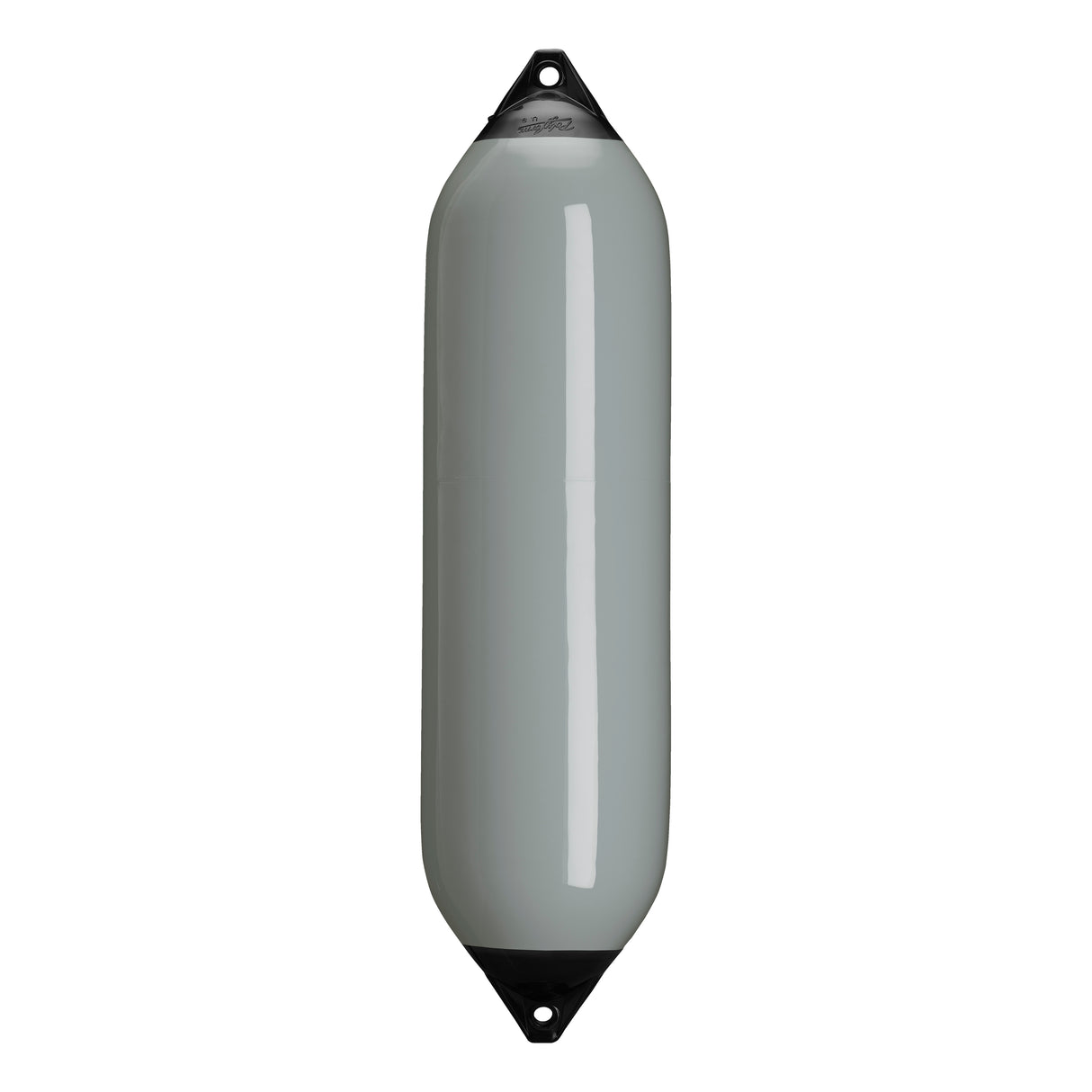 Grey boat fender with Navy-Top, Polyform F-8