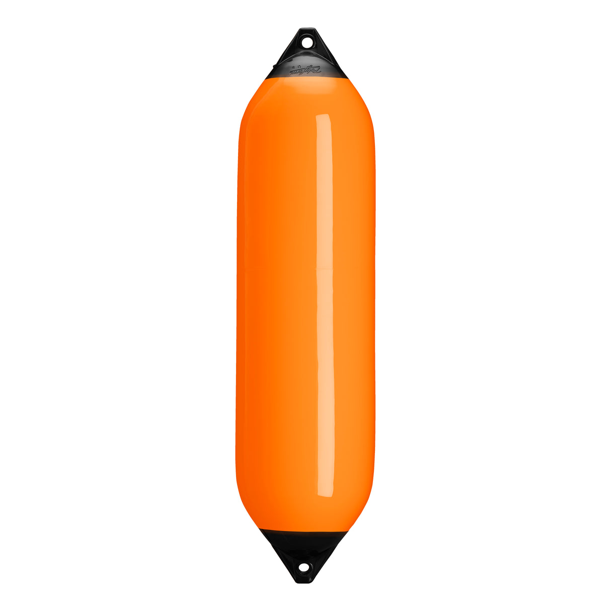 Orange boat fender with Navy-Top, Polyform F-8