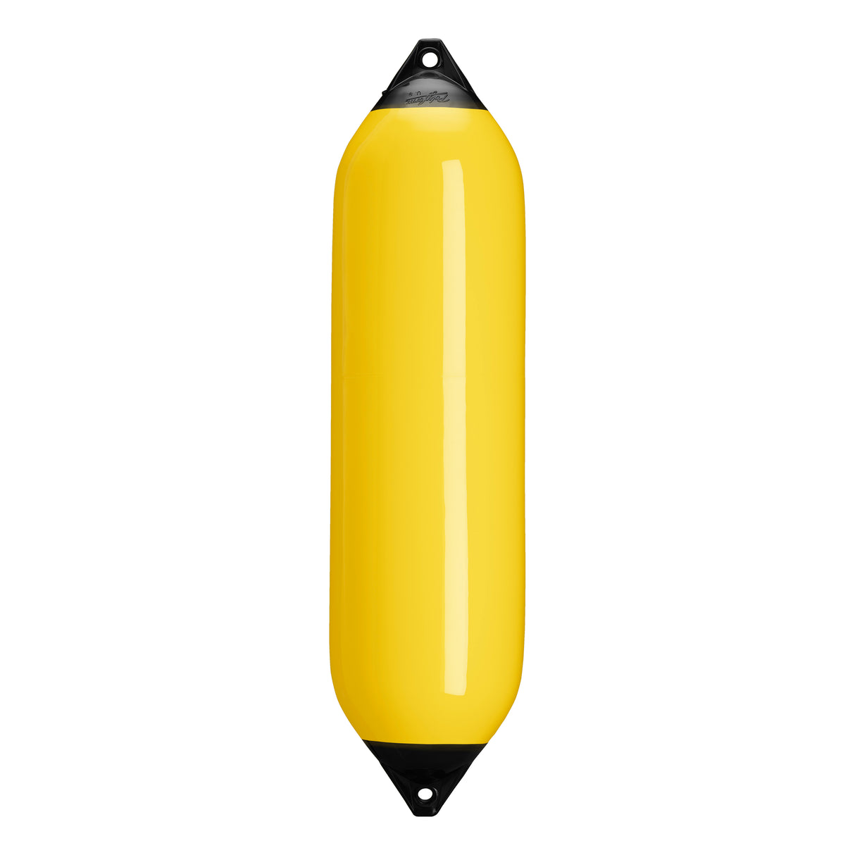 Yellow boat fender with Navy-Top, Polyform F-8