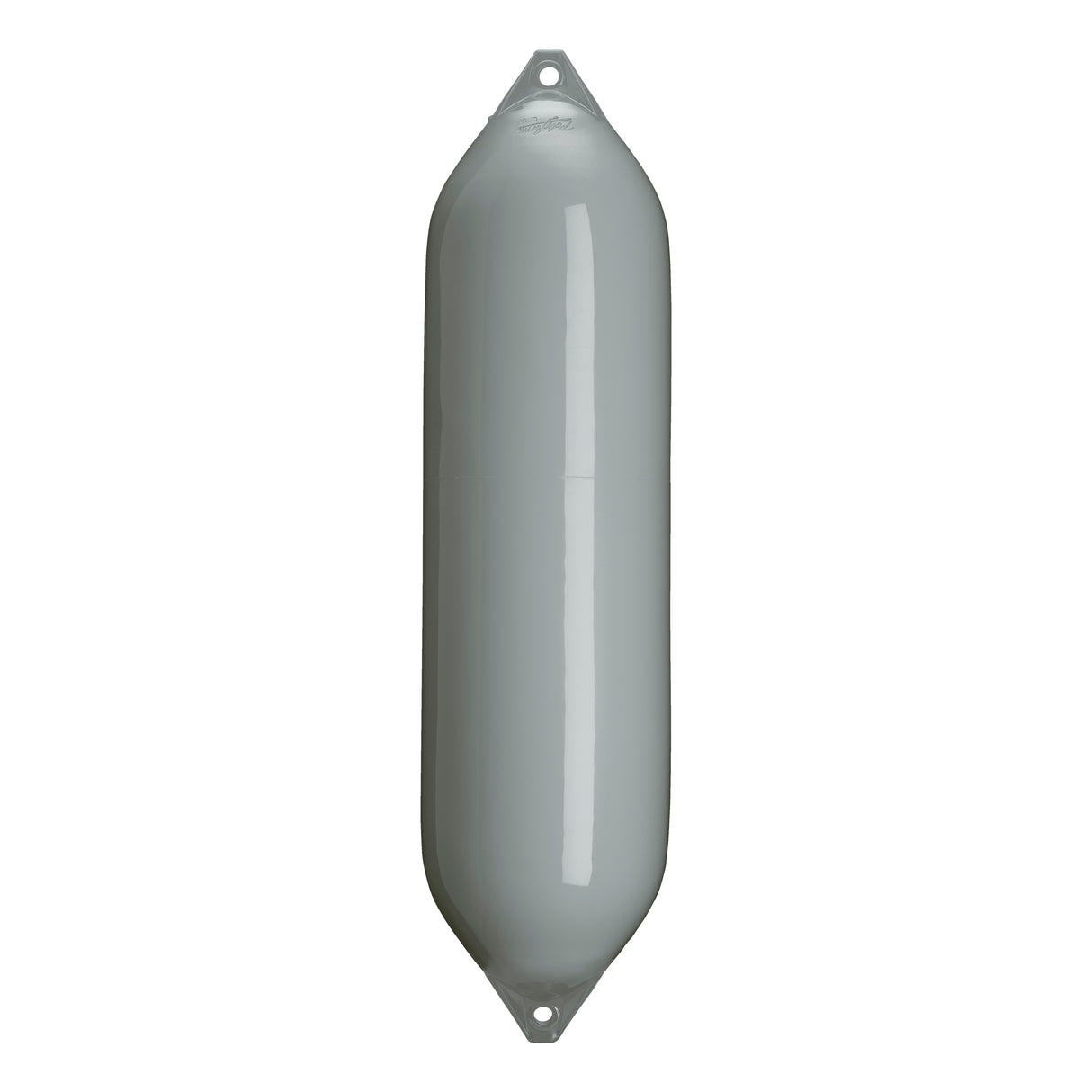 Grey boat fender with Grey-Top, Polyform F-8