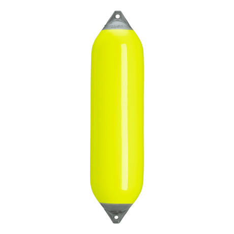 Saturn Yellow boat fender with Grey-Top, Polyform F-8