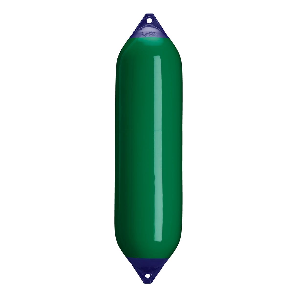 Forest Green boat fender with Navy-Top, Polyform F-8