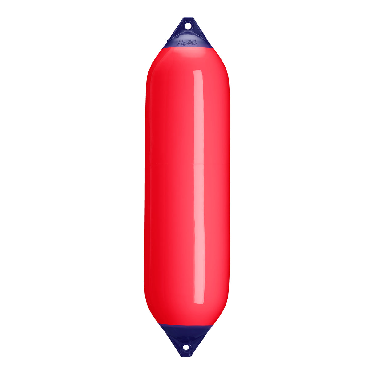 Red boat fender with Navy-Top, Polyform F-8