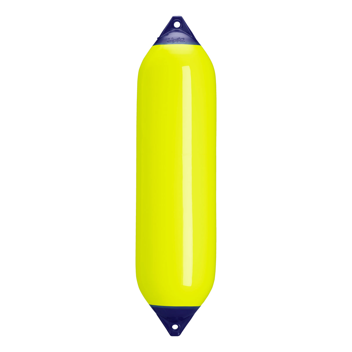 Saturn Yellow boat fender with Navy-Top, Polyform F-8