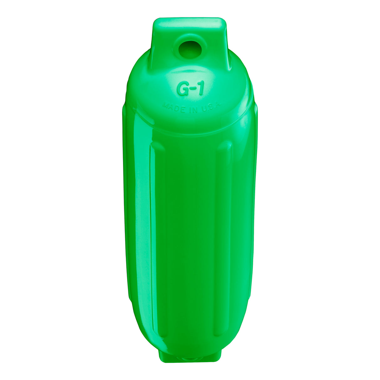 Green boat fender, Polyform G-1