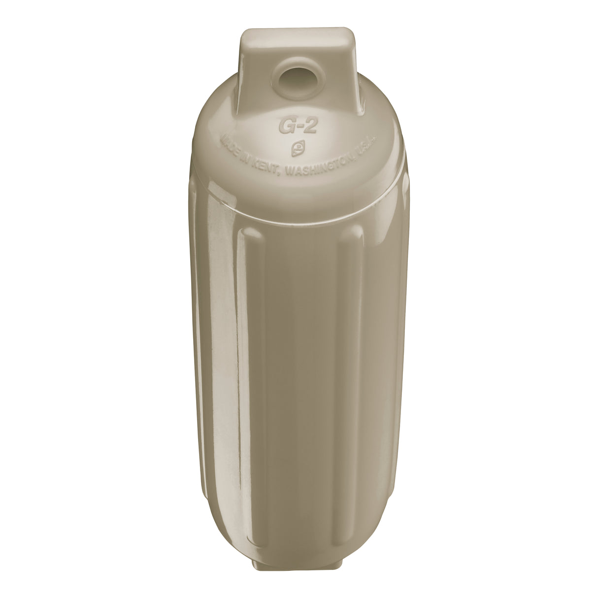 Sand boat fender, Polyform G-2 angled shot