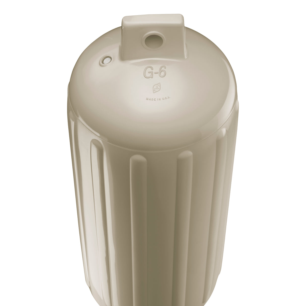 Sand boat fender, Polyform G-6 angled shot