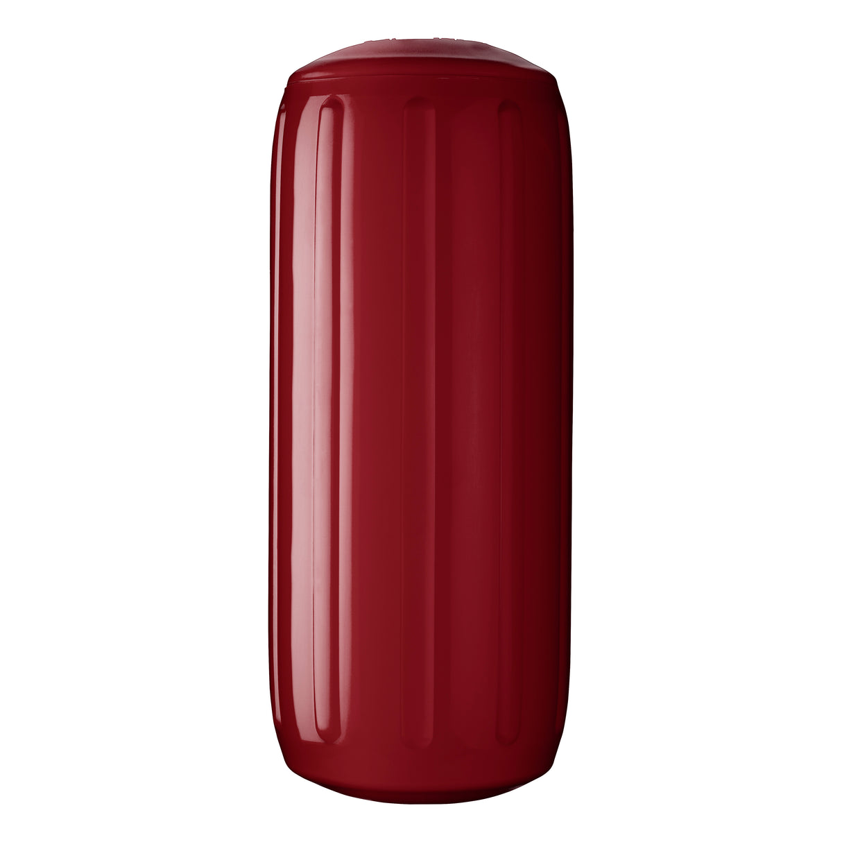 Burgundy hole through center boat fender, Polyform HTM-2