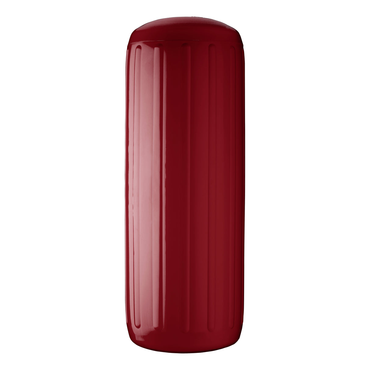 Burgundy hole through center boat fender, Polyform HTM-4
