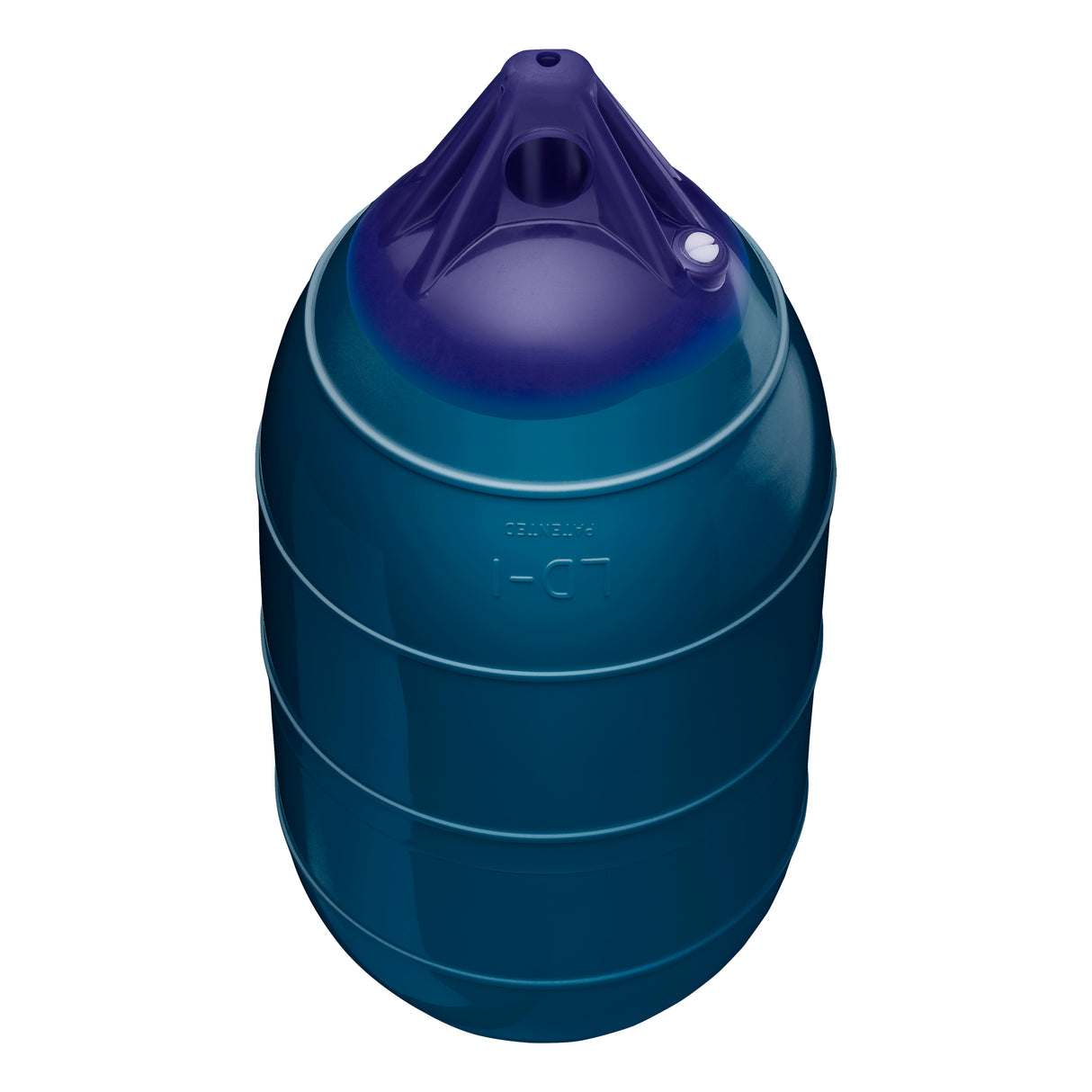 Catalina Blue inflatable low drag buoy, Polyform LD-1 angled shot