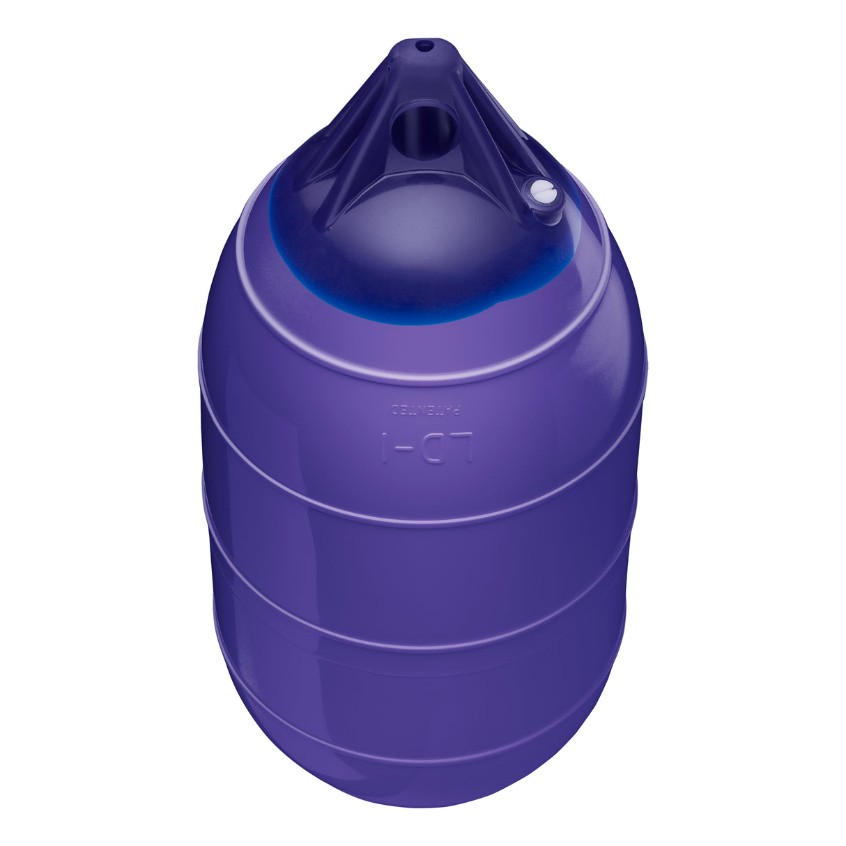 Purple inflatable low drag buoy, Polyform LD-1 angled shot