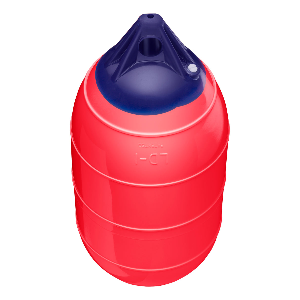 Red inflatable low drag buoy, Polyform LD-1 angled shot