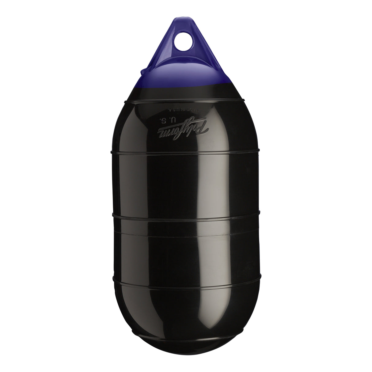 Black inflatable low drag buoy, Polyform LD-1