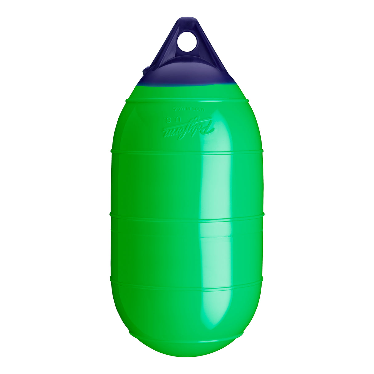 Green inflatable low drag buoy, Polyform LD-1