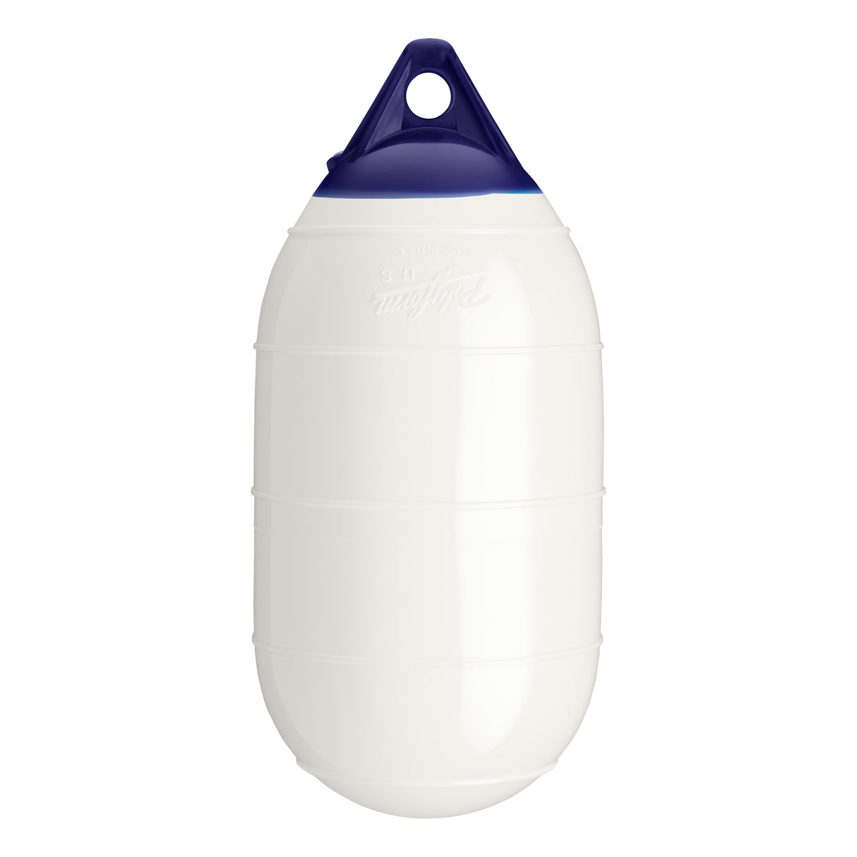 White inflatable low drag buoy, Polyform LD-1
