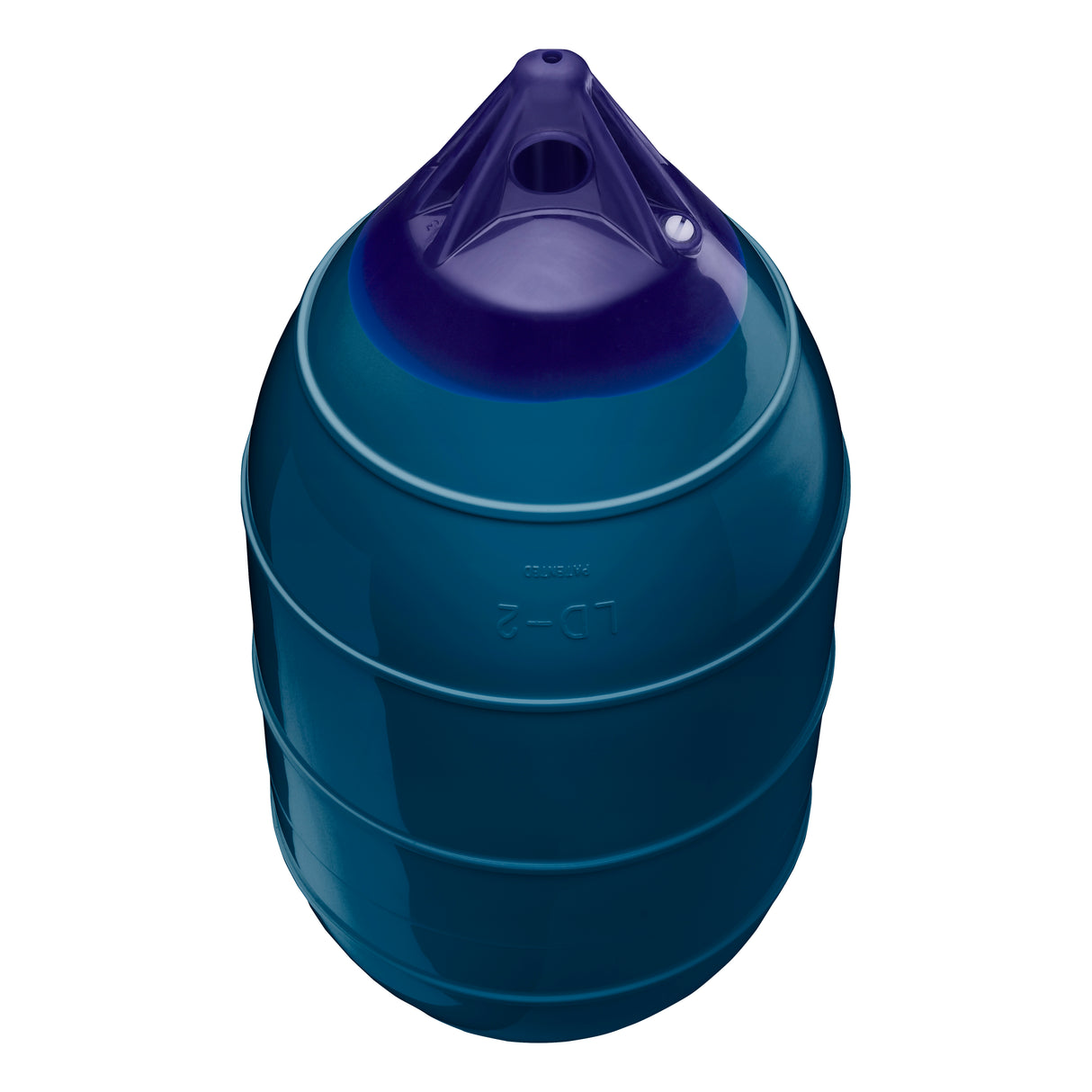 Catalina Blue inflatable low drag buoy, Polyform LD-2 angled shot