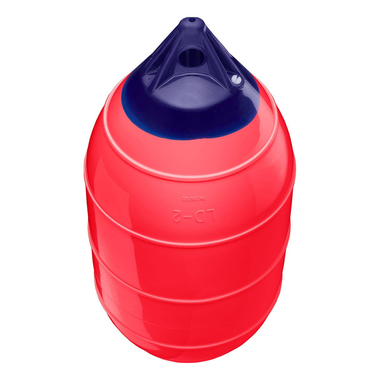 Red inflatable low drag buoy, Polyform LD-2 angled shot