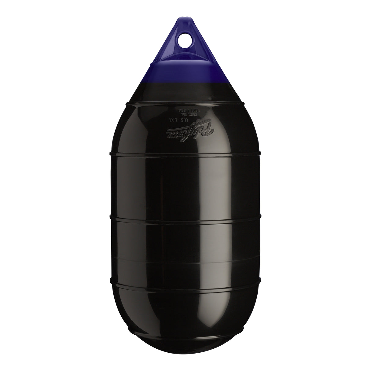 Black inflatable low drag buoy, Polyform LD-2