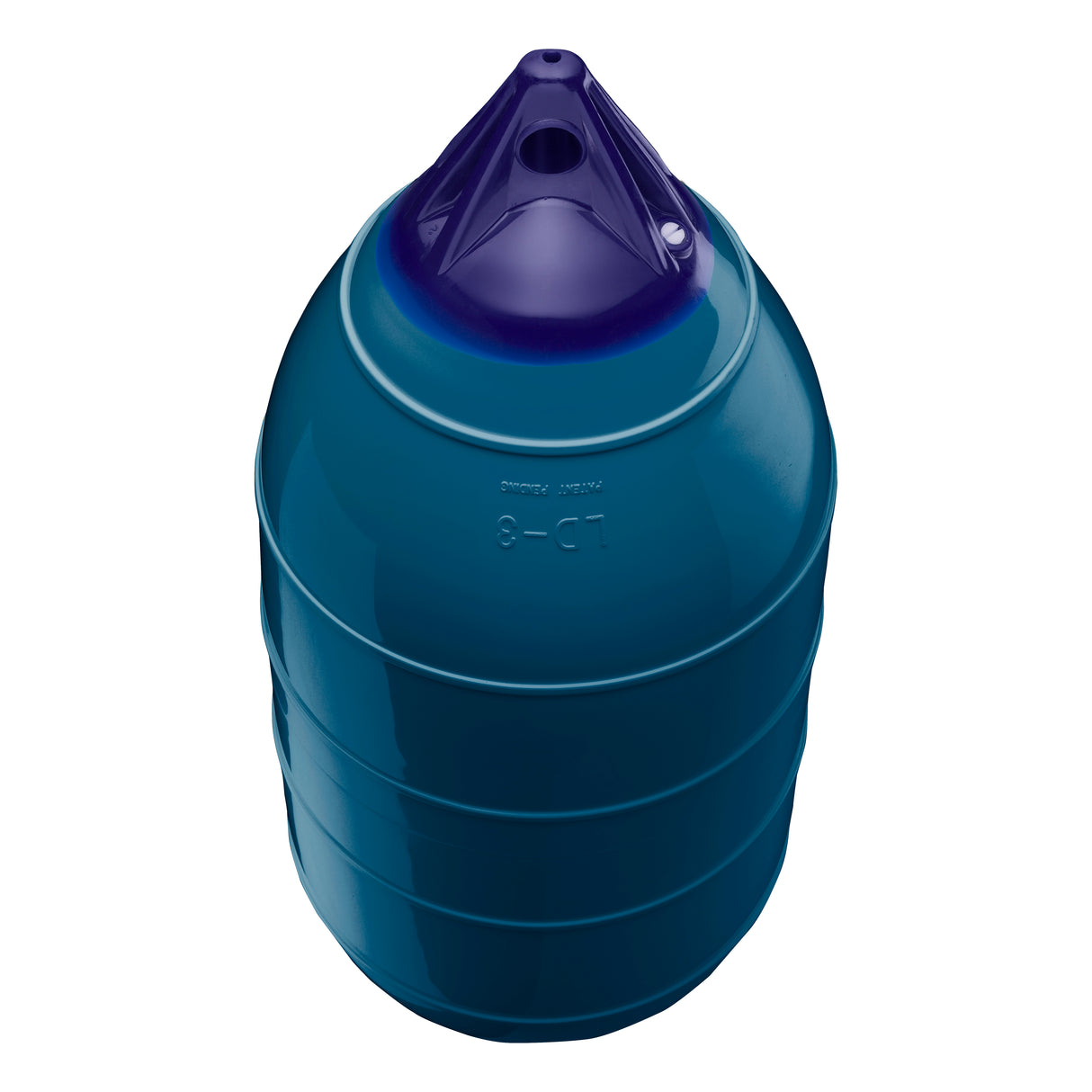 Catalina Blue inflatable low drag buoy, Polyform LD-3 angled shot