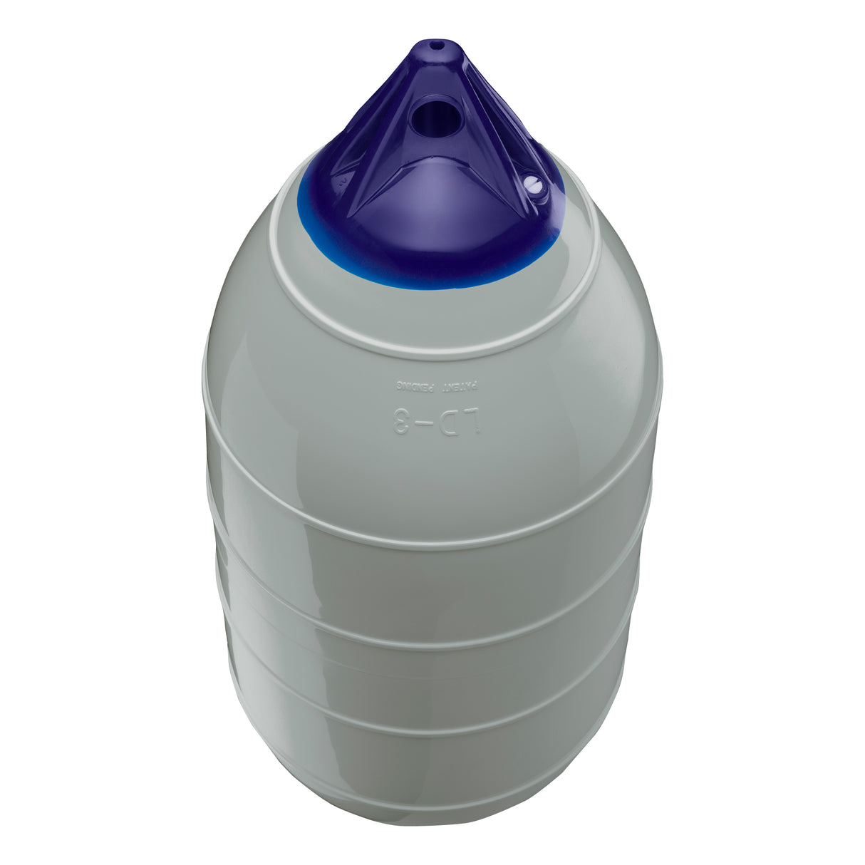Grey inflatable low drag buoy, Polyform LD-3 angled shot