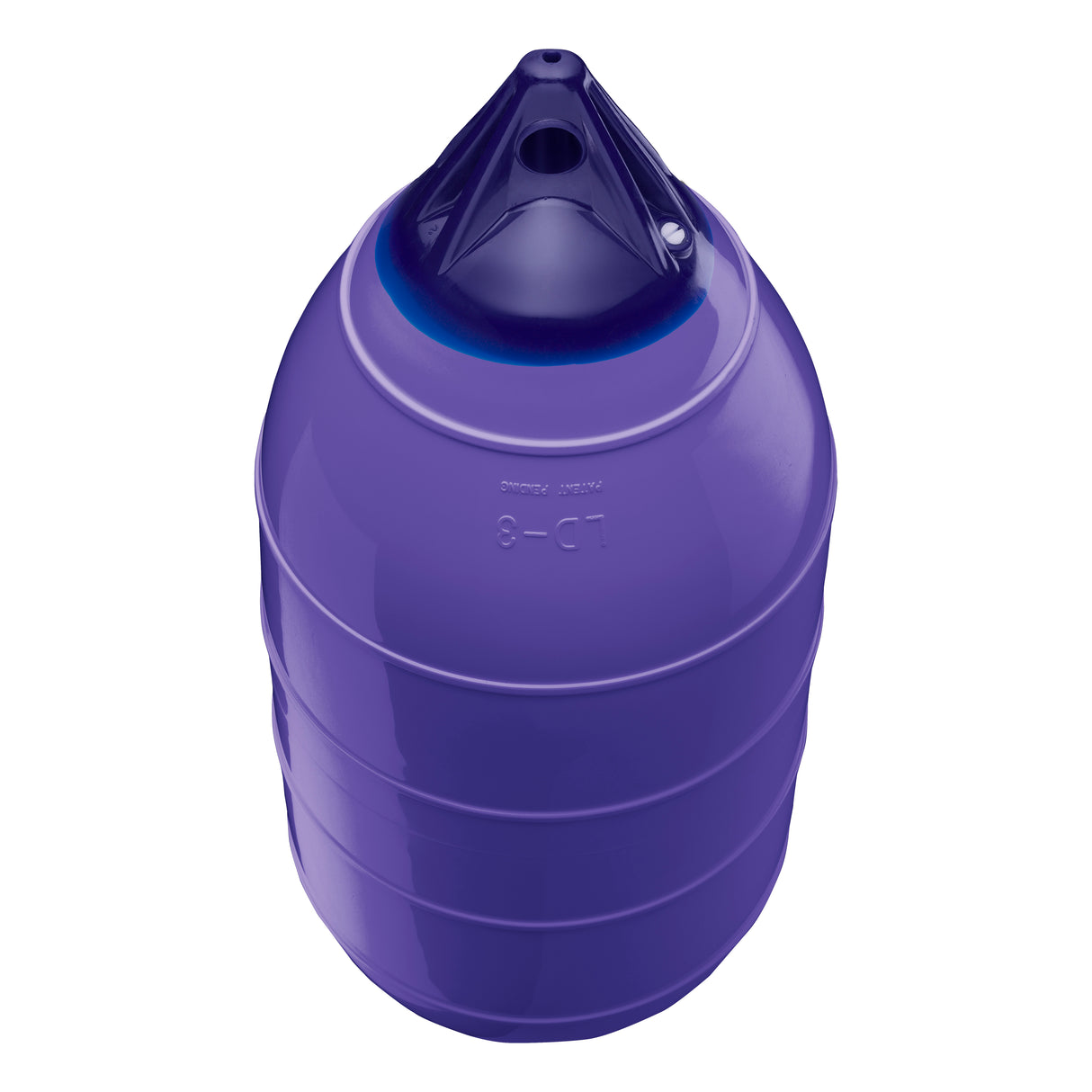 Purple inflatable low drag buoy, Polyform LD-3 angled shot